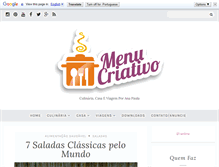 Tablet Screenshot of menucriativo.com